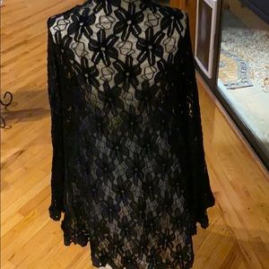 Black lace dressy sweater